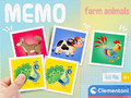 Clementoni Memo Game Farm Animals 4+