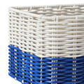 DJURTRÄNARE Basket, white/blue, 18x25x14 cm