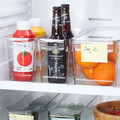 KLIPPKAKTUS Storage box for fridge, transparent, 32x10x15 cm