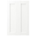 ENKÖPING 2-p door f corner base cabinet set, white wood effect, 25x80 cm