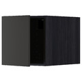 METOD Top cabinet, black/Nickebo matt anthracite, 40x40 cm