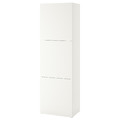 BESTÅ Shelf unit with doors, white Lappviken/white, 60x42x193 cm