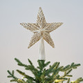 Straw Christmas Tree Topper, 25 cm
