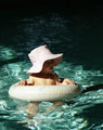 Vanilla Copenhagen Inflatable Swim Ring Ocean Print Oyster Grey 3-6y