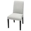 BERGMUND Chair, black, Orrsta light grey
