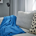 DAGGKÅPOR Throw, bright blue, 130x170 cm