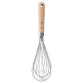 VARDAGEN Balloon whisk, stainless steel/beech, 30 cm