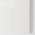 PAX Corner wardrobe, white, Grimo white, 111/111x201 cm