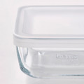 BESTÄMMA Food container with lid, glass, 0.5 l