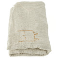 VÄDRA Cover for babycare mat, beige/blue, 48x74 cm