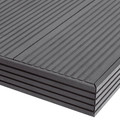 Composite Deck Finishing Profile GoodHome Neva 0.8 x 5.2 x 220 cm, anthracite