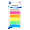 Removable Self-stick Notes Fluo 12x44mm, 5x 25pcs