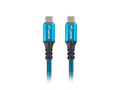 Lanberg Cable USB-C M/M USB4 0.5m 100W 8K 60Hz, black-blue