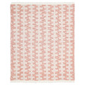 SLÅNSPINNMAL Throw, off-white/red-brown, 130x170 cm
