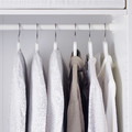 STUK  Clothes cover, set of 3, white/grey