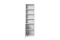 Shelving Unit Bookcase Asha 50cm, high-gloss white