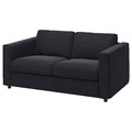 VIMLE Cover for 2-seat sofa, Saxemara black-blue
