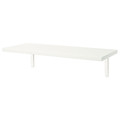 BERGSHULT / TOMTHULT Shelf with bracket, white, 80x30 cm