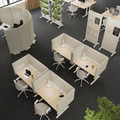 MITTZON Desk sit/stand, electric birch veneer/white, 120x60 cm