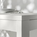 VIHALS / VIHALS Table and 4 chairs, white/white, 84/120x74 cm