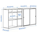 VIHALS Storage combination, white, 190x47x90 cm