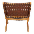 Chair Perugia, leather, brown