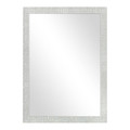 Mirror 50x70 cm, bright silver frame