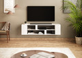 Wall-mounted TV Open Cabinet Clara, white