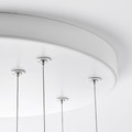 VARMBLIXT LED pendant lamp, white frosted glass