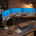 MacLean Triple Stand For 3 Monitor Screens 17-27" MC-811