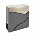 Modern Wall-Mount Letterbox, Anthracite/Silver, 370x370x105mm