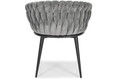 Glamour Braided Chair ROSA, grey