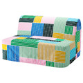 LYCKSELE MURBO 2-seat sofa-bed, Grindtorp multicolour