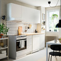 KNOXHULT Kitchen, white, 220x61x220 cm