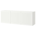 BESTÅ Wall-mounted cabinet combination, white/Hanviken white, 180x42x64 cm