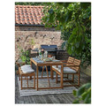NÄMMARÖ Bench, outdoor, light brown stain, 120 cm