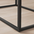 VIKHAMMER Nightstand, black, 60x39 cm