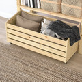 IVAR Shelving unit with storage box, pine, 89x30x124 cm