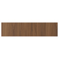 TISTORP Drawer front, brown walnut effect, 80x20 cm