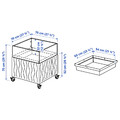 MITTZON Acoustic plant box with castors, Gunnared beige, 70x70x75 cm