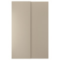 HASVIK Pair of sliding doors, beige, 150x236 cm