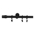 Curtain Rod GoodHome Araxos 19 mm 200 cm, matt black