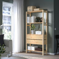 IVAR 1 section/shelves/drawers, pine, 89x30x179 cm