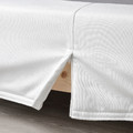 LYNGÖR Sprung mattress base with legs, white, 90x200 cm