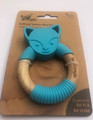 Bo Jungle B-Wood Teether Animals Blue Fox