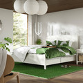 TONSTAD Bedroom furniture, set of 3, incl bed storage/off-white, Standard Double