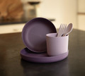 Bo Jungle B-CPLA Biodegradable Children's Tableware Set 5pcs Purple Pink
