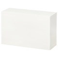 BESTÅ Wall-mounted cabinet combination, white/Lappviken white, 60x22x38 cm
