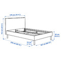 TÄRNKULLEN Upholstered bed frame, Tibbleby beige/grey/Luröy, 160x200 cm
