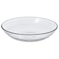 STRANDKRABBA Deep plate, glass/transparent, 19 cm